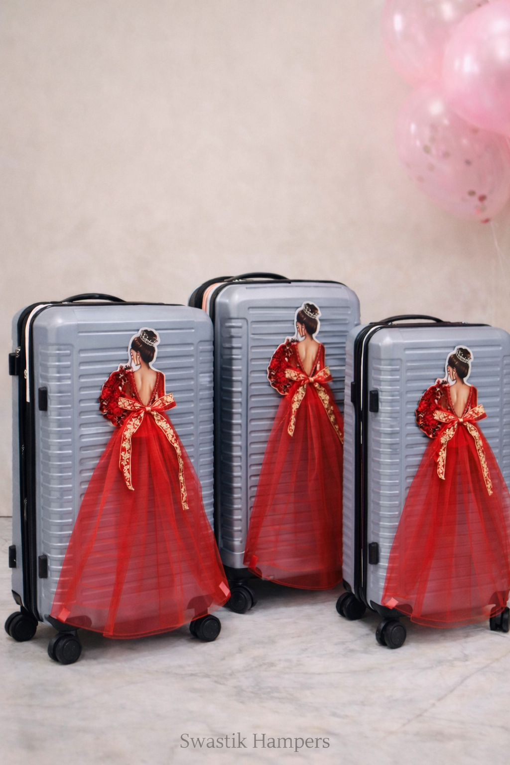 Ready-to-Use Bridal Suitcase Dolls for Wedding Packing | Bridal Trousseau Decoration- 1pc