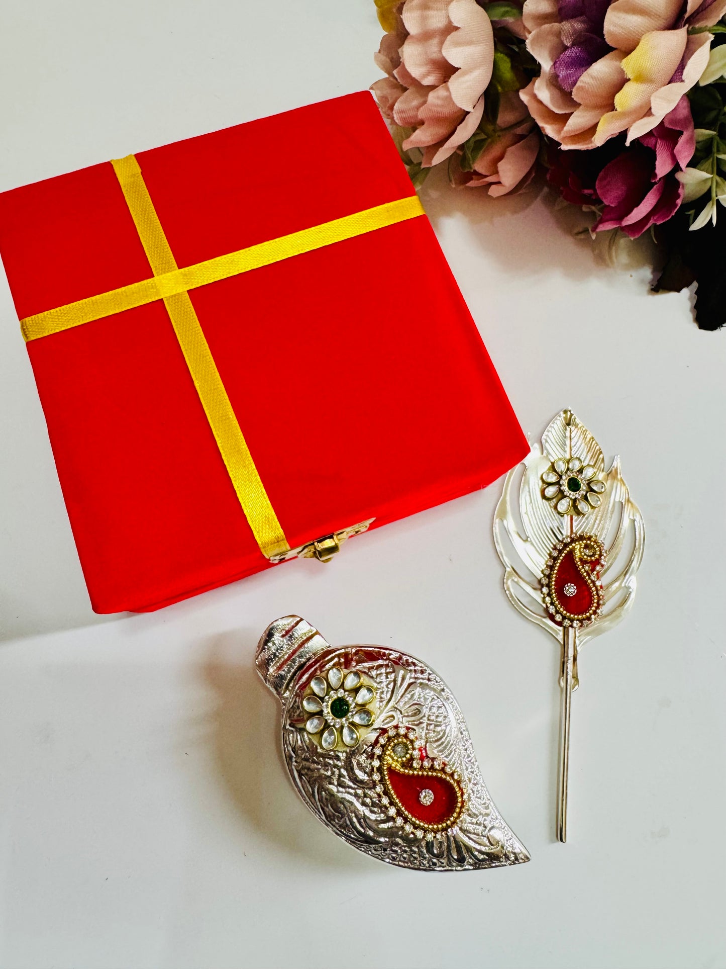 Decorative Tilak Chopda & Tilak Stick Combo (Gift Box Packed)