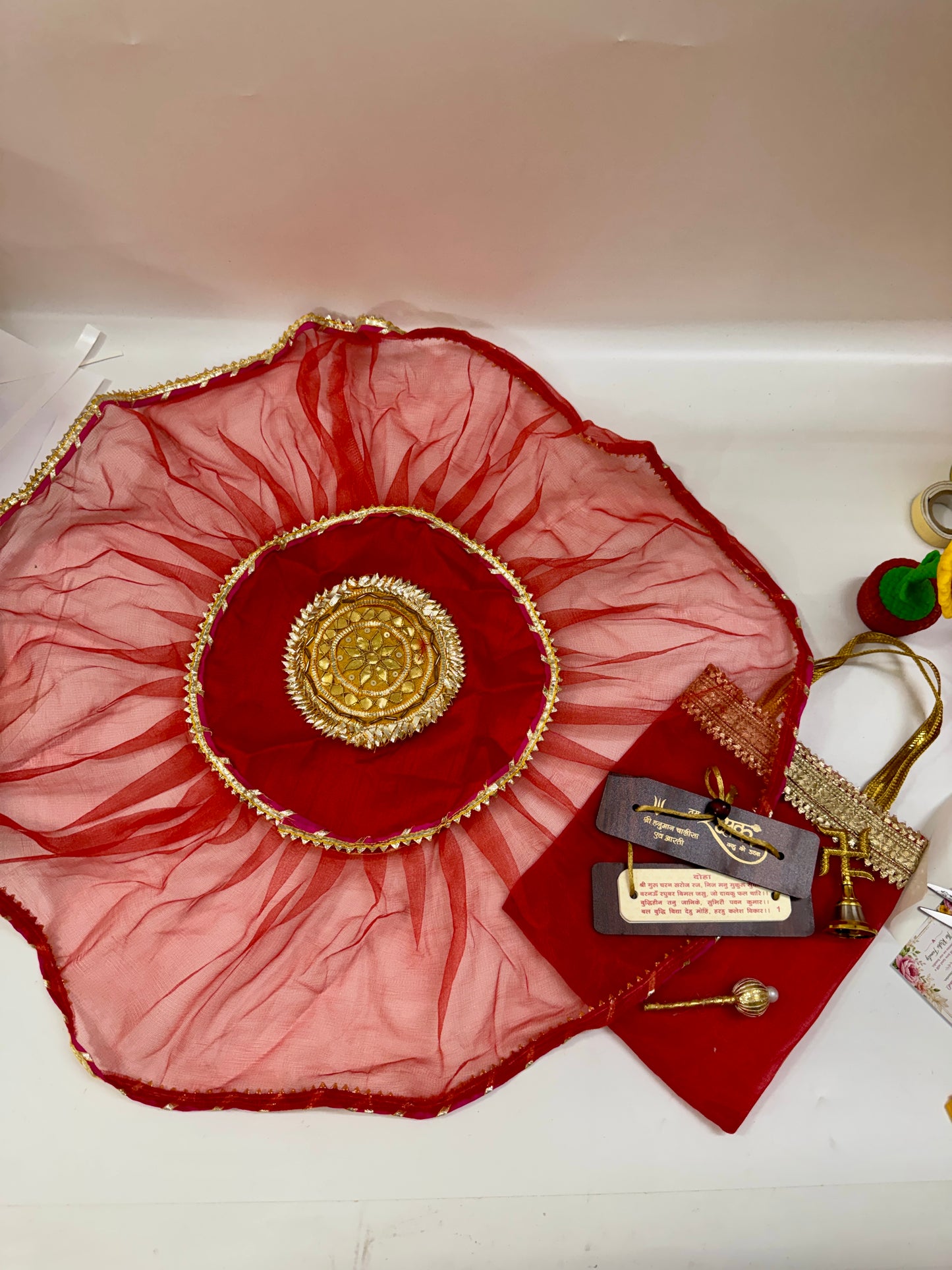 Sunderkand Hamper – Spiritual Gift Set with Hanuman Chalisa & Brass Bell