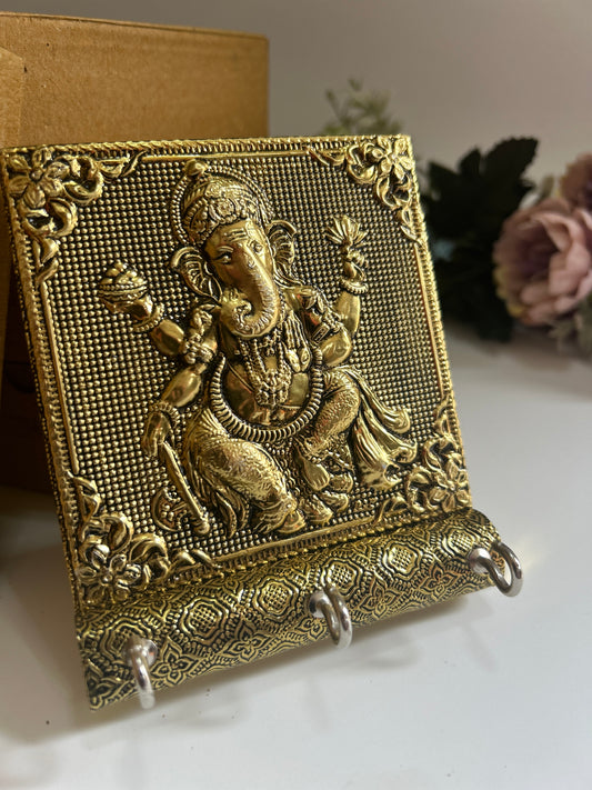 Antique Meenakari Ganesha Key Holder | Wall Hanging Décor