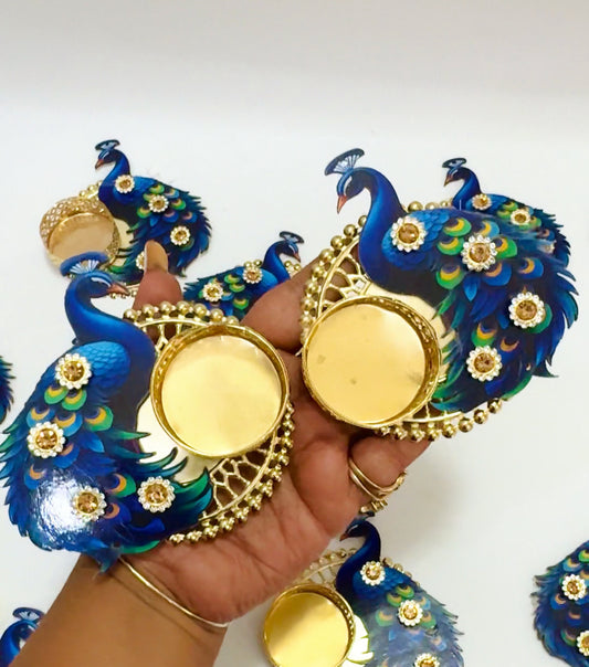 Peacock T-Light Holder – Elegant Festive Decor