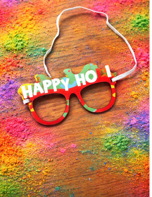 Happy Holi Party wooden goggles props– Kids Return Gift Props | Holi Accessories