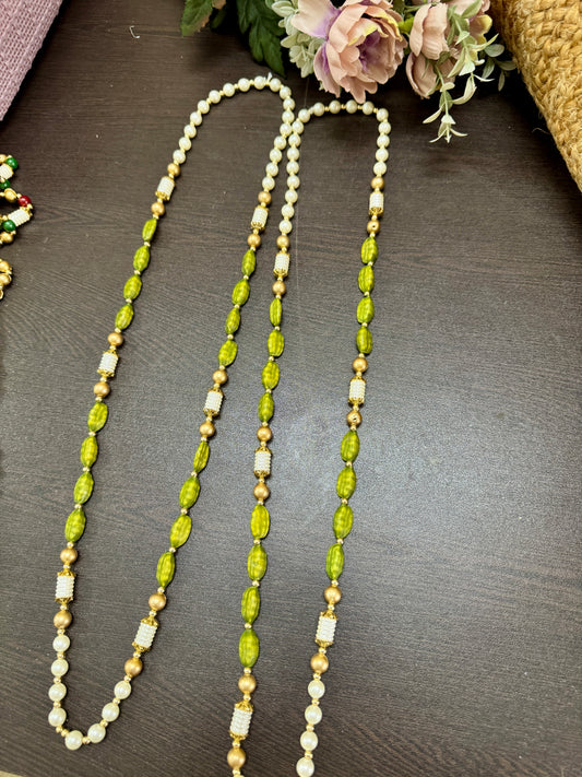 Pearl & Elaichi Beads Swagat Mala | Welcome Garland for Wedding Entry | Lightweight Varmala / Guest Garland