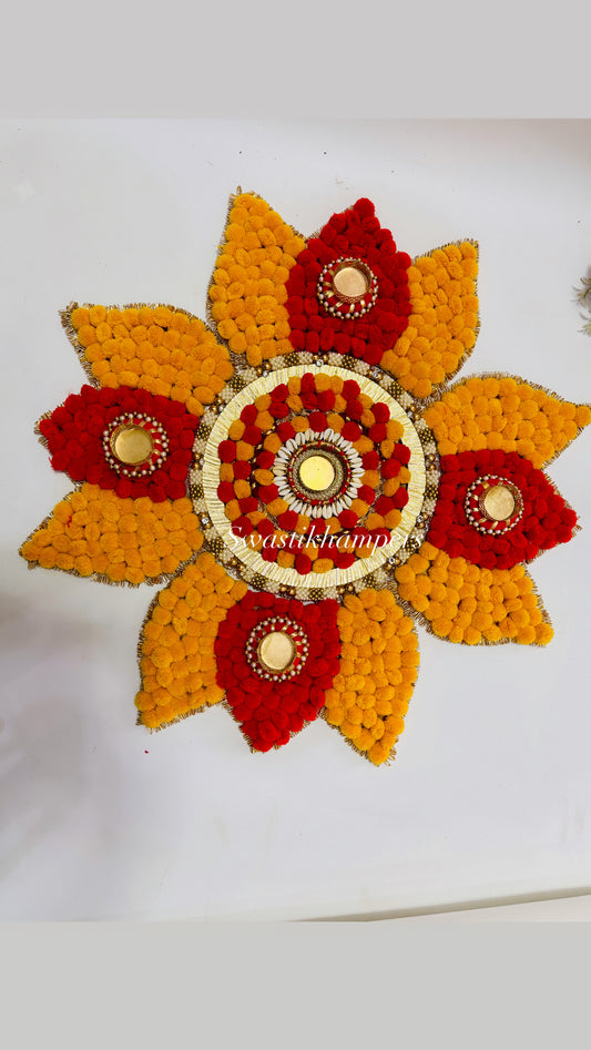 Readymade Lotus Rangoli