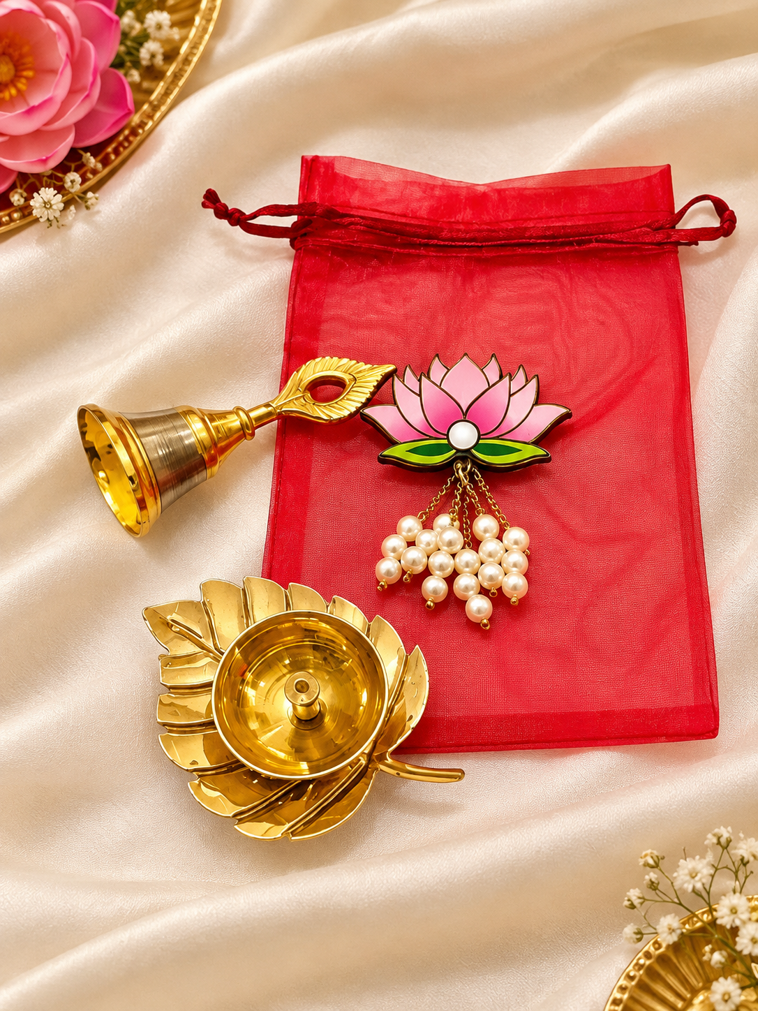 Brass Diya hamper