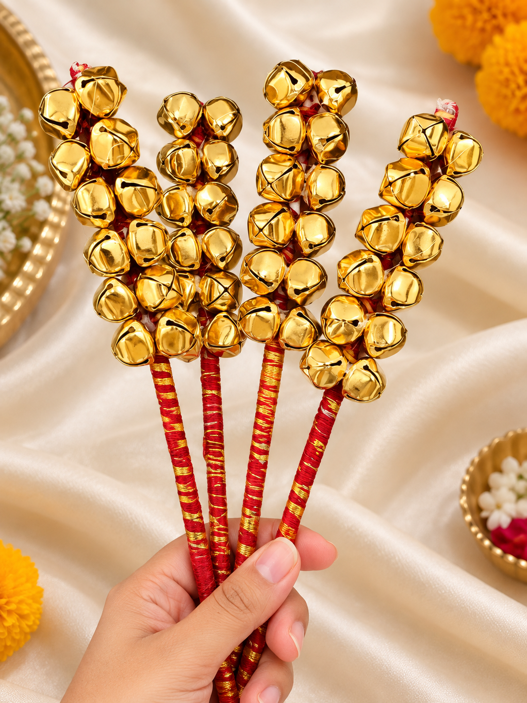 Moli / Kalava Ghungroo Stick for Phera, Varmala & Couple Entry