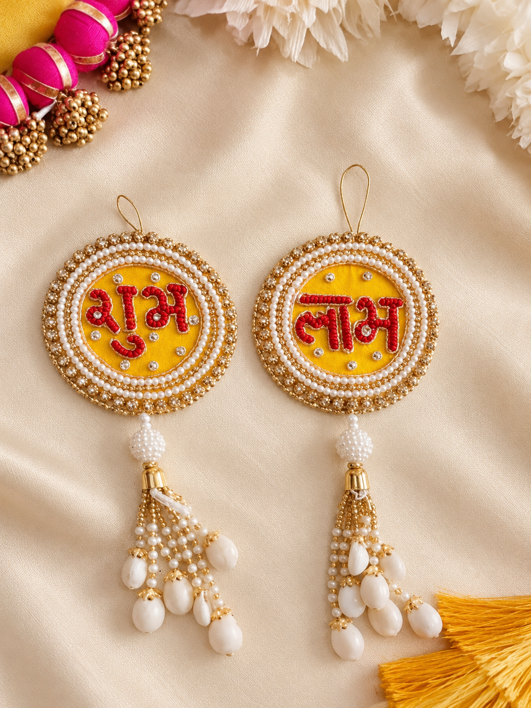 Pearl Kundan Shubh Labh Hanging
