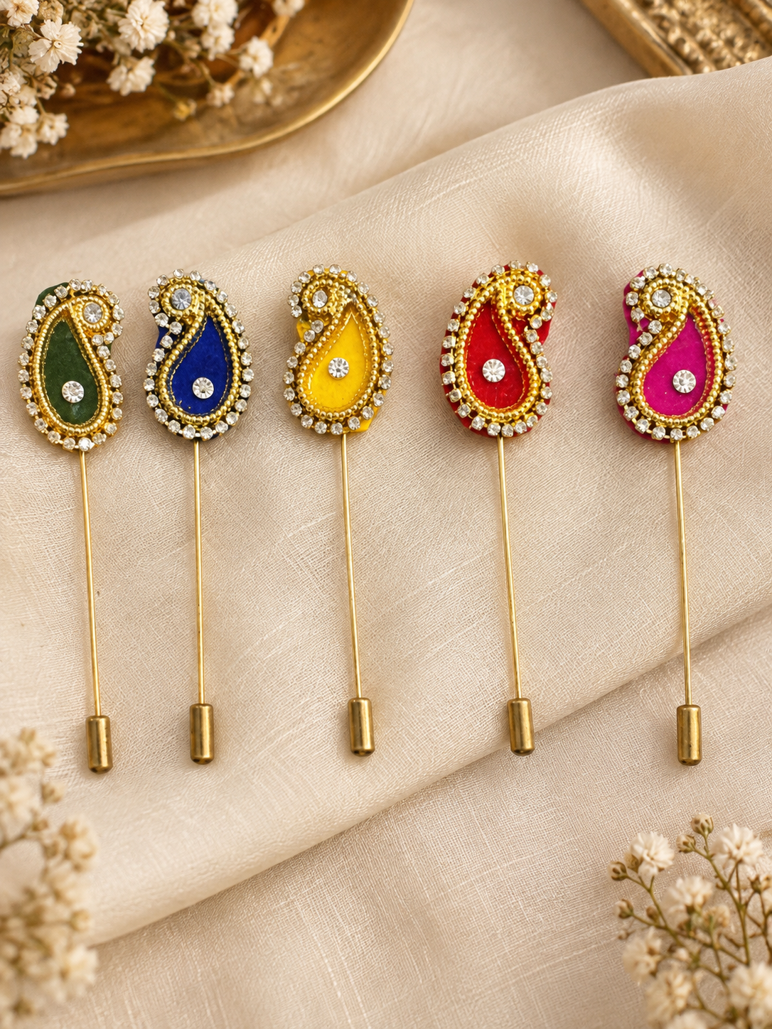 Paan Brooch / Lapel Pin for Baraat Swagat