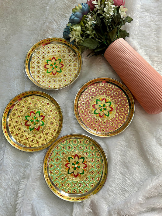 Meenakari Steel Plate – 7 Inch