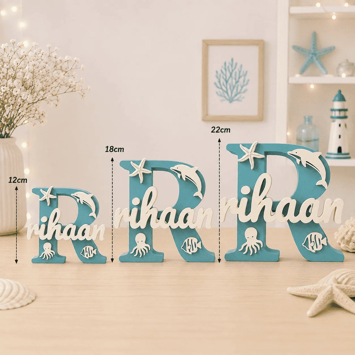 Personalised Marine Animals Name Stand π¬ππ β¨