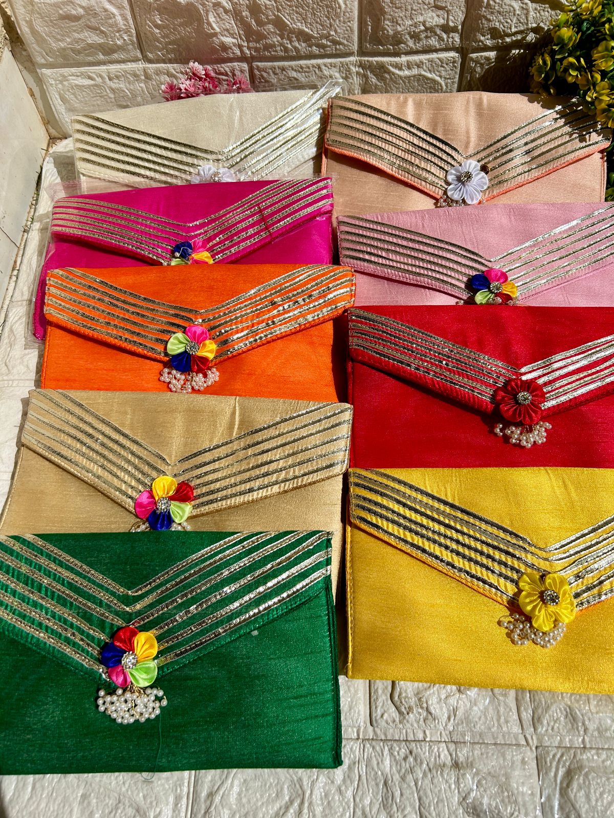 Organza Flower clutch
