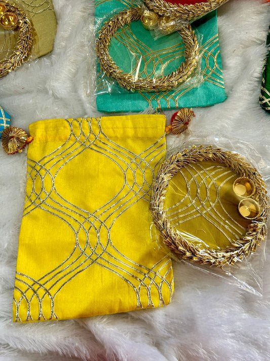 Gota Potli with Tilak plate