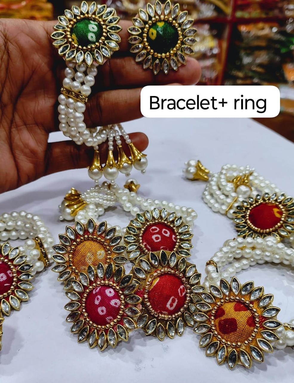 Bandhej bracelet and Ring
