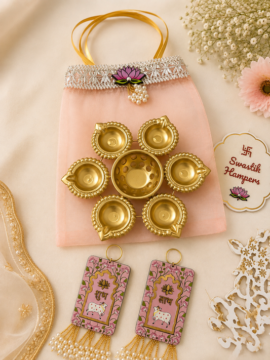 Metal urli and pichwai shubh labh hamper