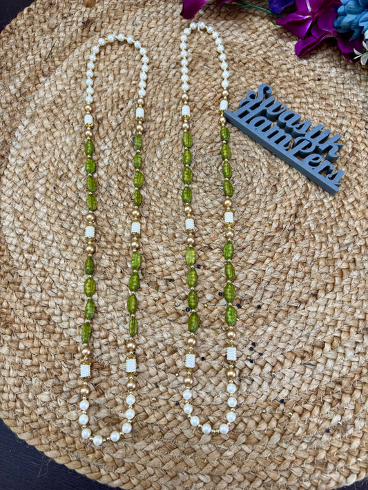 Pearl & Elaichi Beads Swagat Mala | Welcome Garland for Wedding Entry | Lightweight Varmala / Guest Garland
