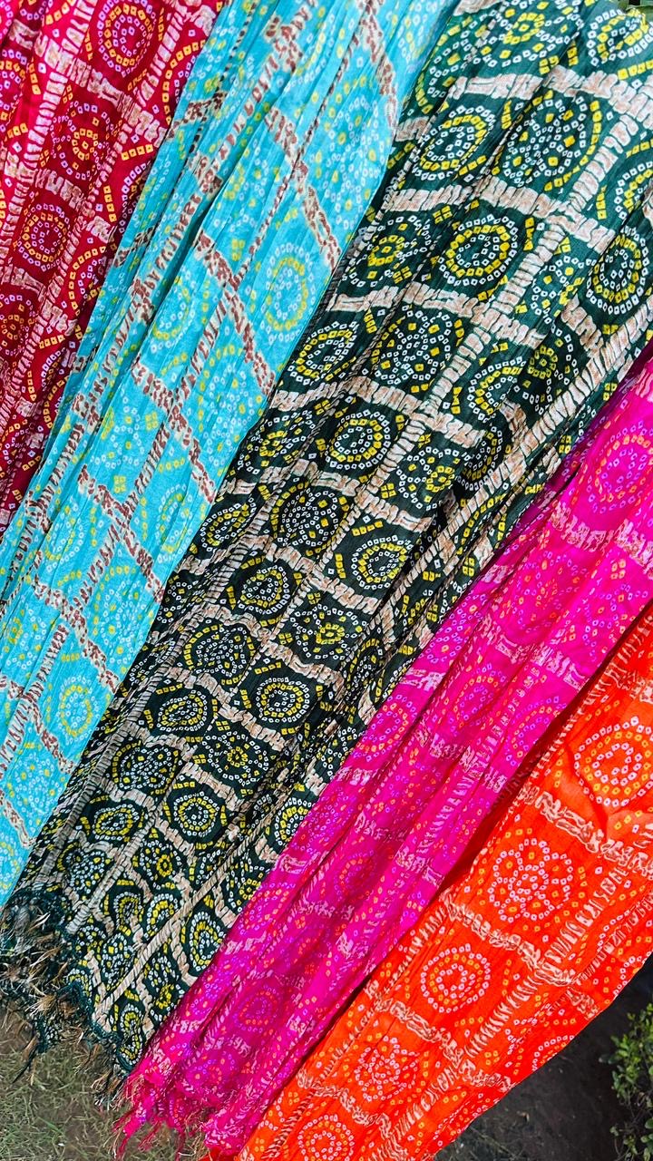 Bandhej Dupatta  | Haldi Mehendi Dupatta | Baraat Welcome Dupatta | Assorted Colours