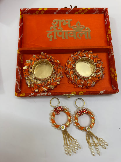 Shubh Deepawali Premium Diya Hamper | Colour-Coordinated Festive Gift Box