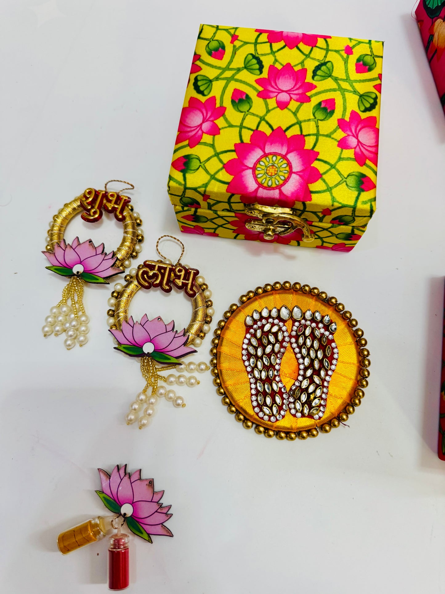 Lotus theme Diwali box hamper