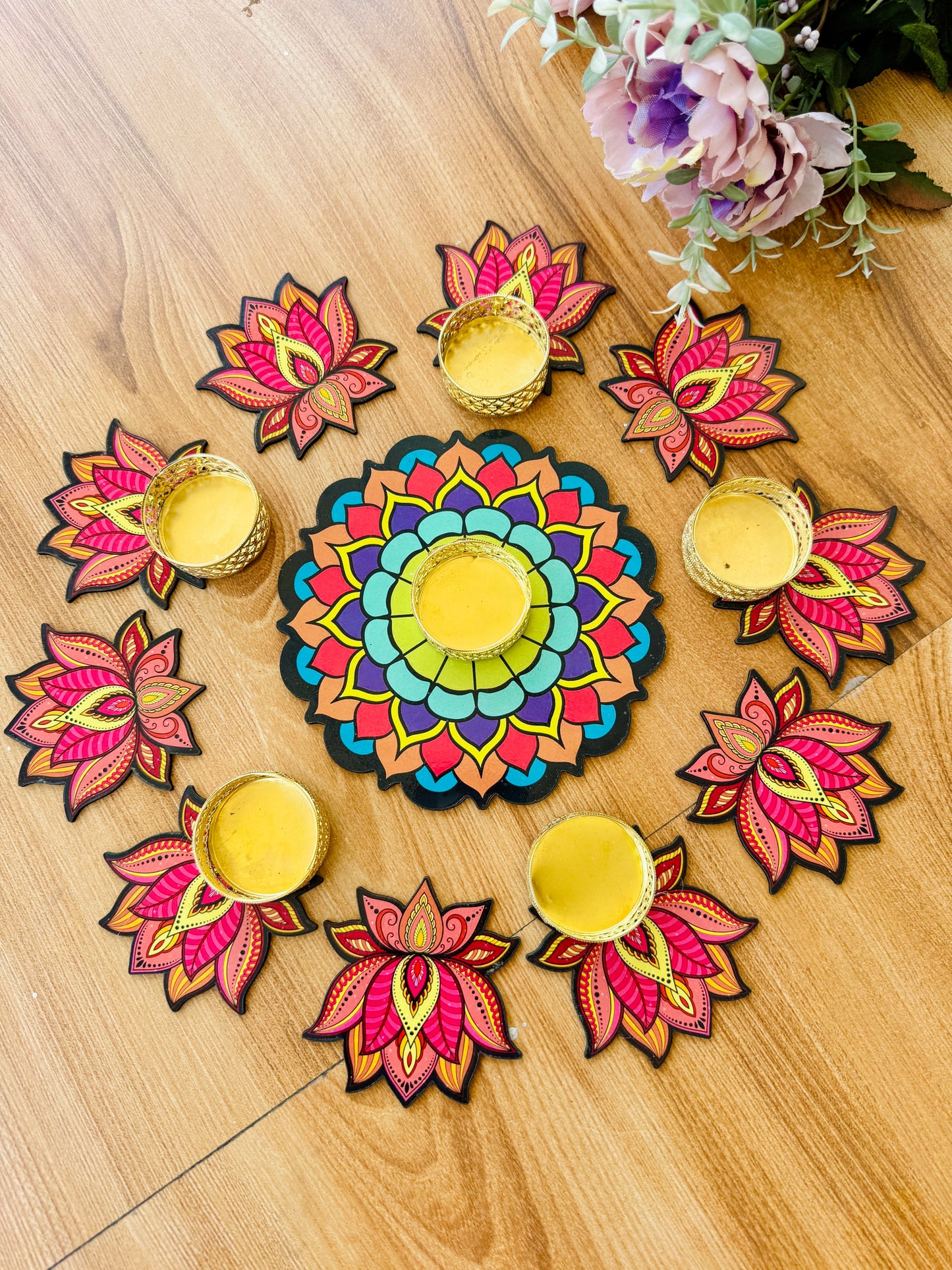 Mdf Rangoli set