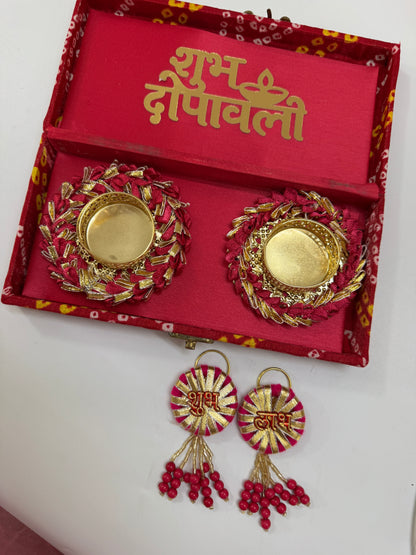 Shubh Deepawali Premium Diya Hamper | Colour-Coordinated Festive Gift Box