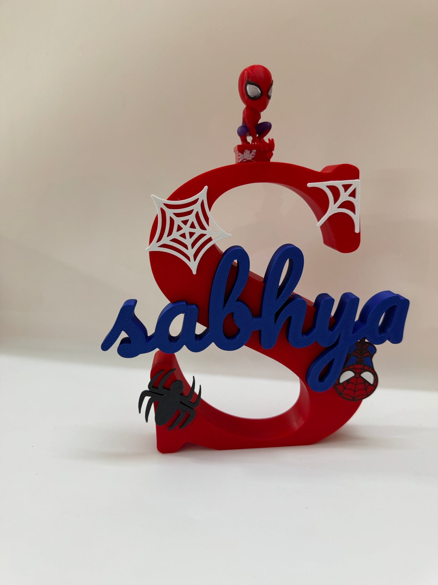 Personalized Spider-Man Gift Hamper with PVC Bag, Name Stand, Rakhi & Stationery | Kids Gift