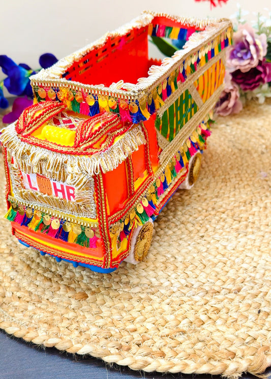 Lohri Truck Shagun Box | Punjabi Theme Gift Hamper Box | Lohri Return Gifts | Decorative Truck Basket