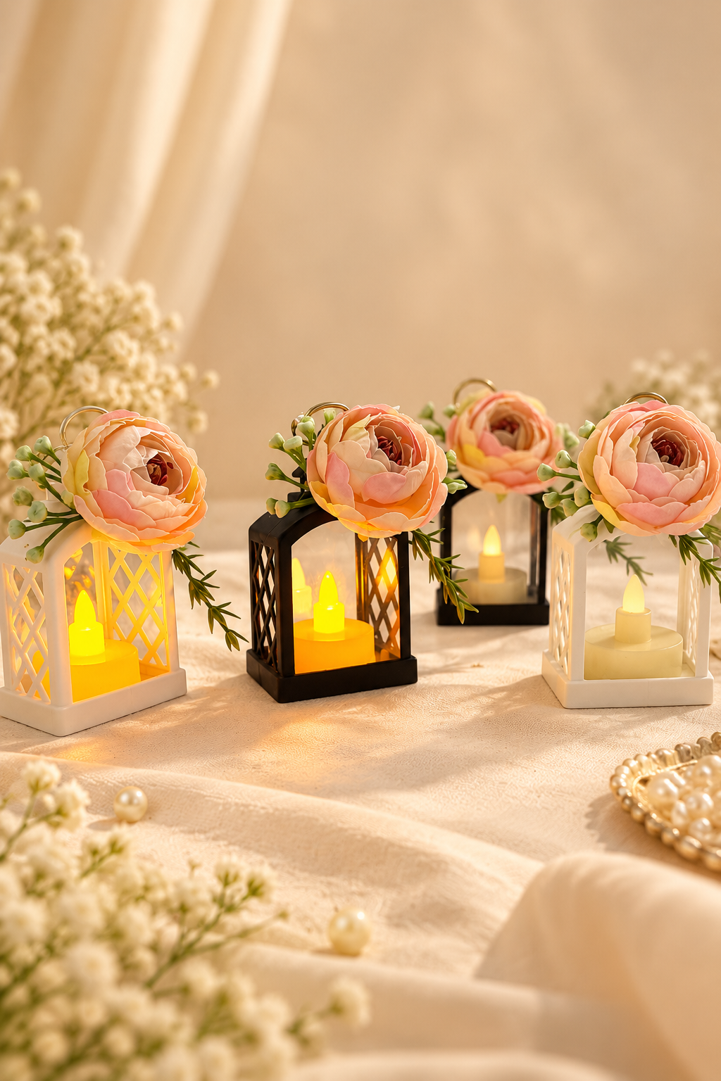 Floral LED Lantern