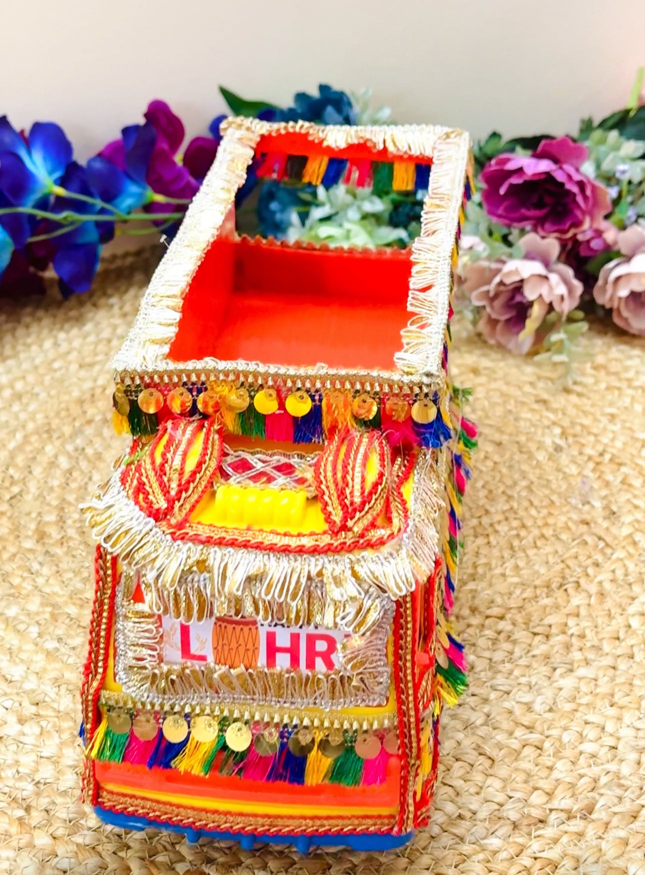 Lohri Truck Shagun Box | Punjabi Theme Gift Hamper Box | Lohri Return Gifts | Decorative Truck Basket