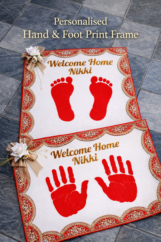 Personalised Bridal Hand & Foot Print Frame
