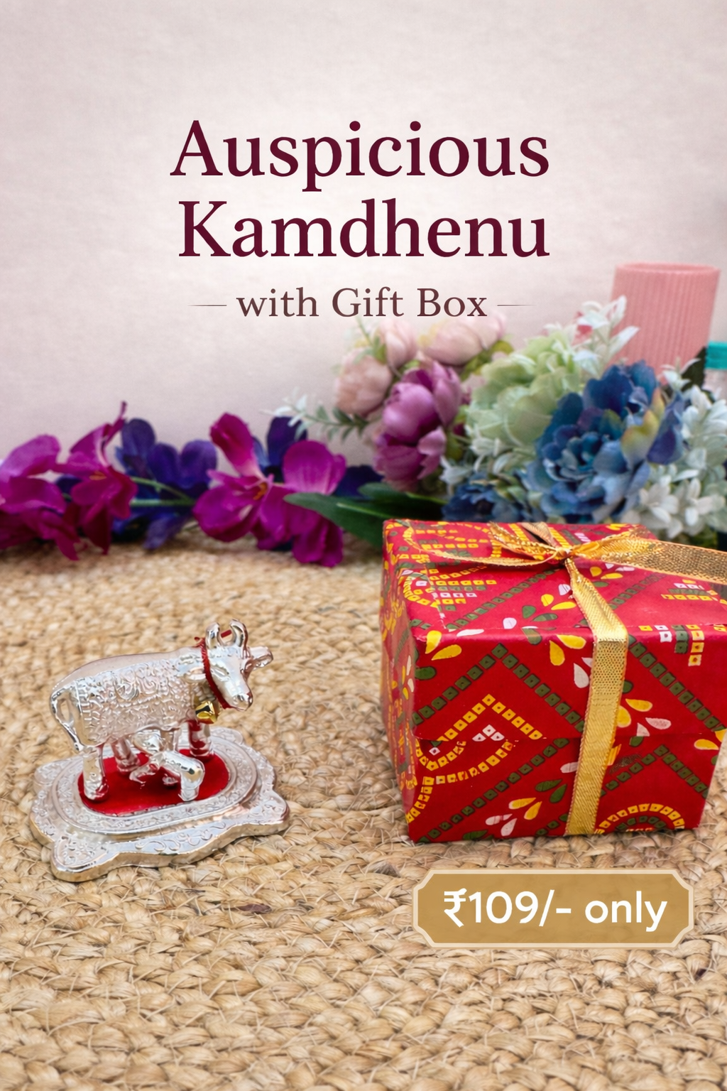Auspicious  Kamdhenu Idol – Perfect for Gifting & Pooja