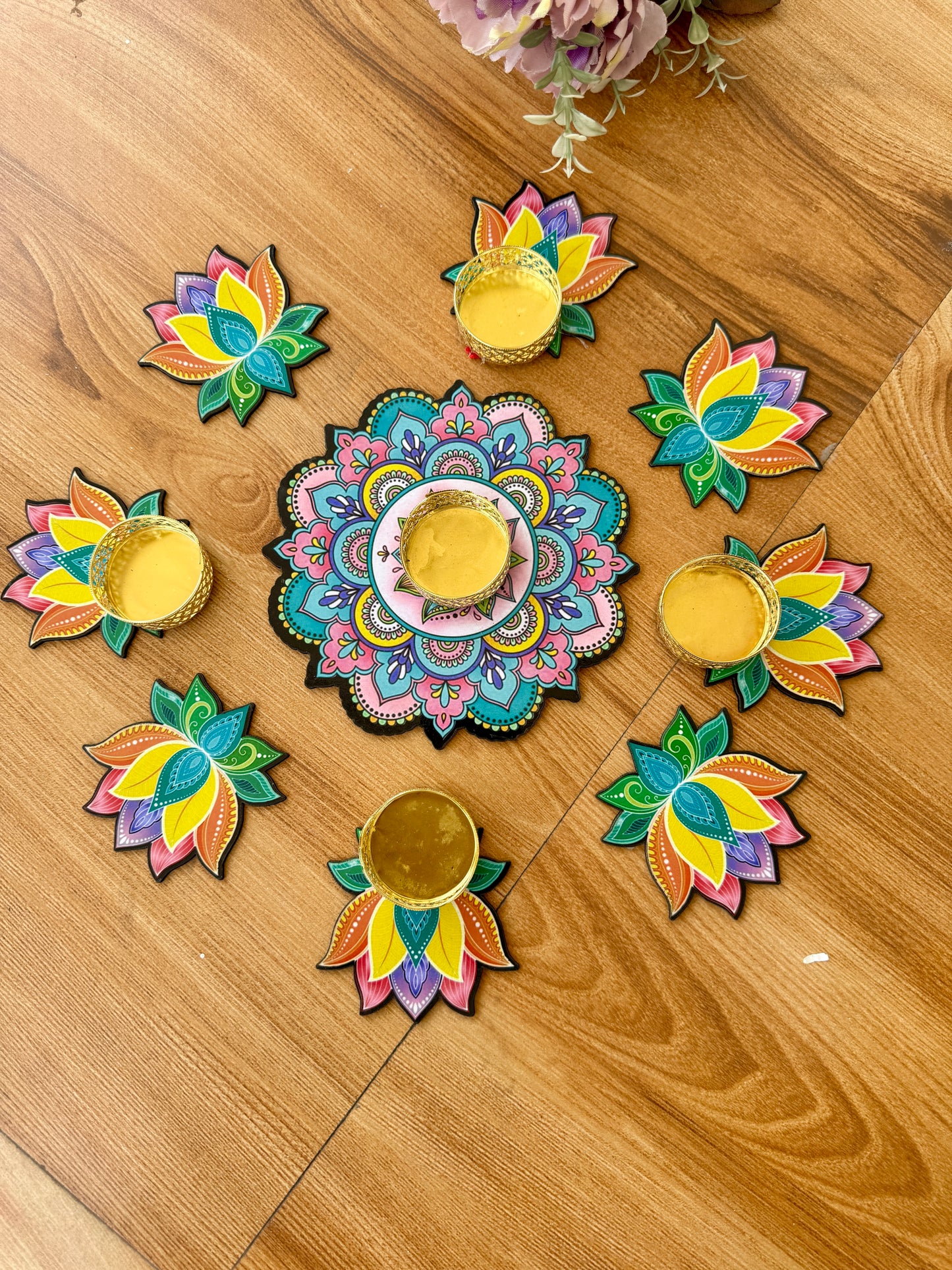 Mdf Rangoli set