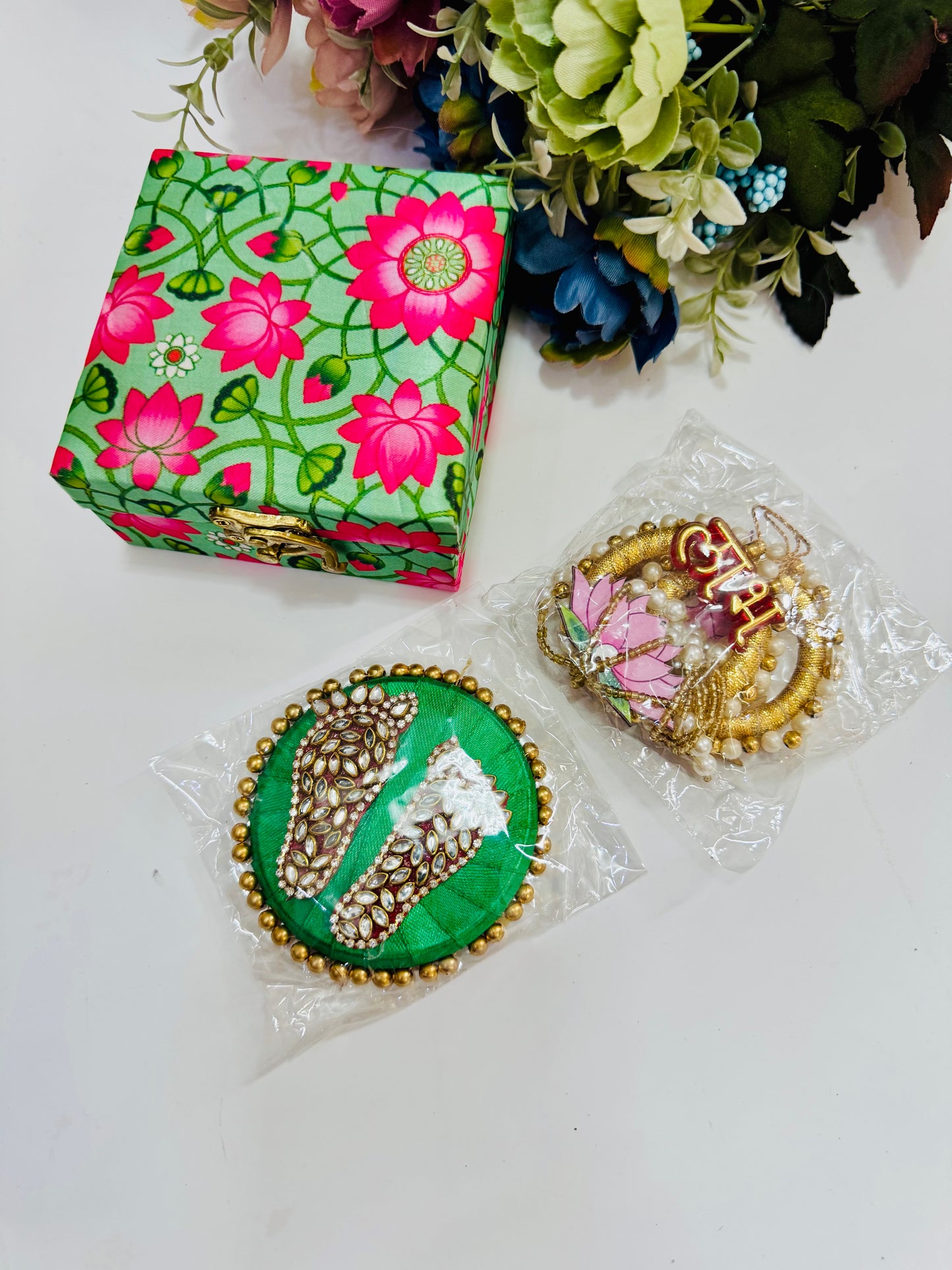 Lotus theme Diwali box hamper
