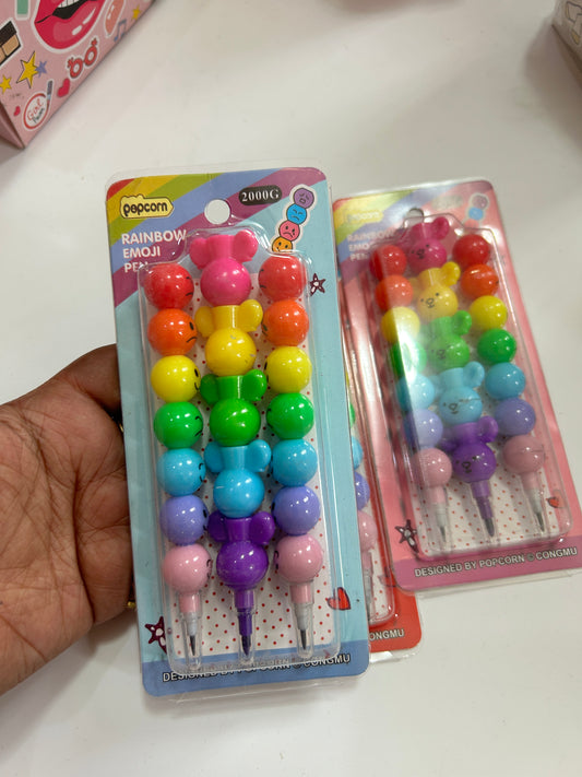 Popcorn pencils (set of 3)