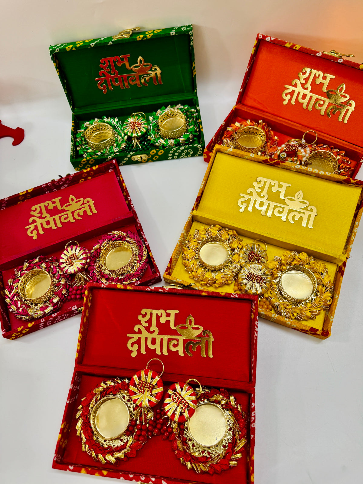 Shubh Deepawali Premium Diya Hamper | Colour-Coordinated Festive Gift Box