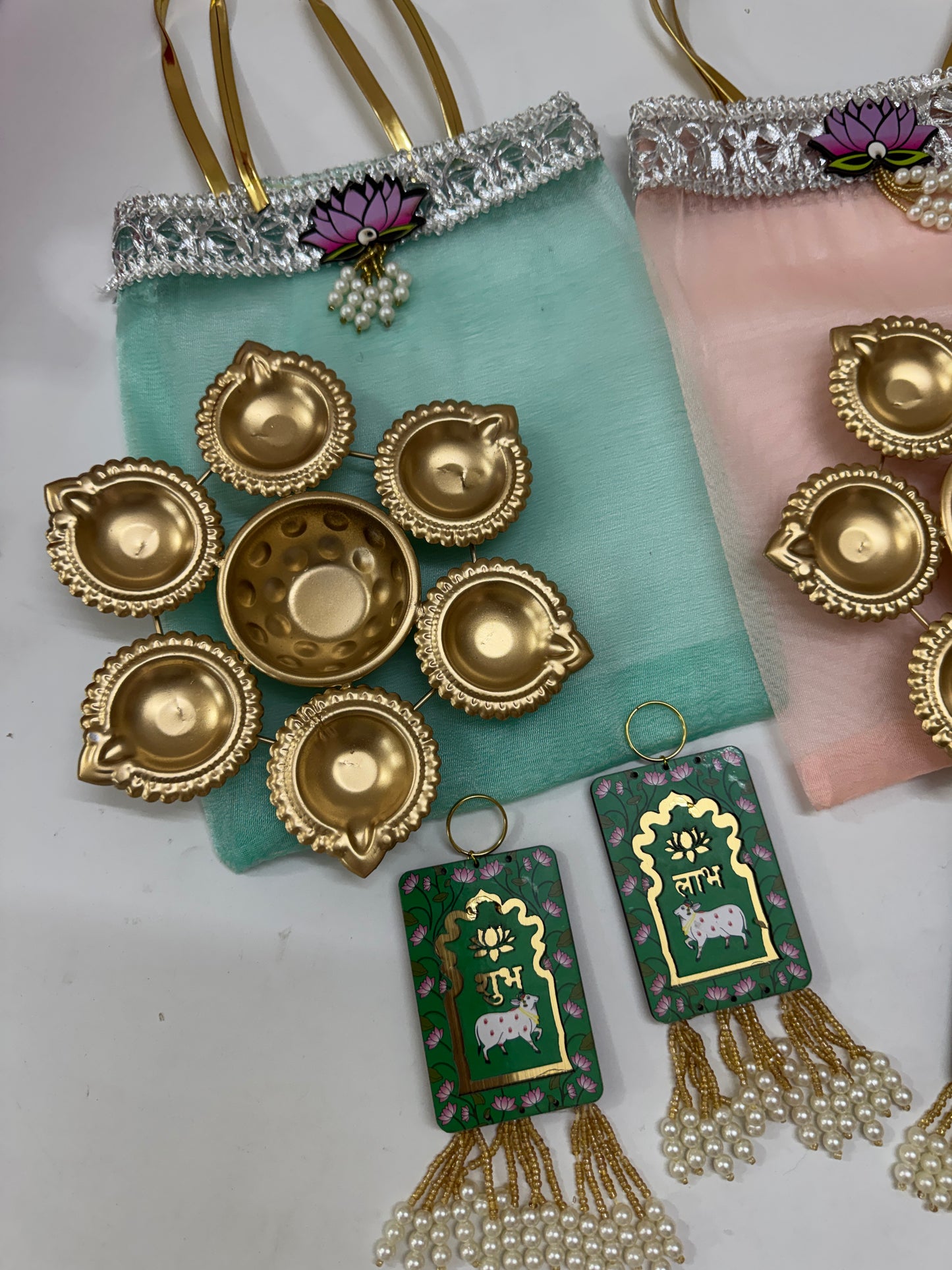 Metal urli and pichwai shubh labh hamper