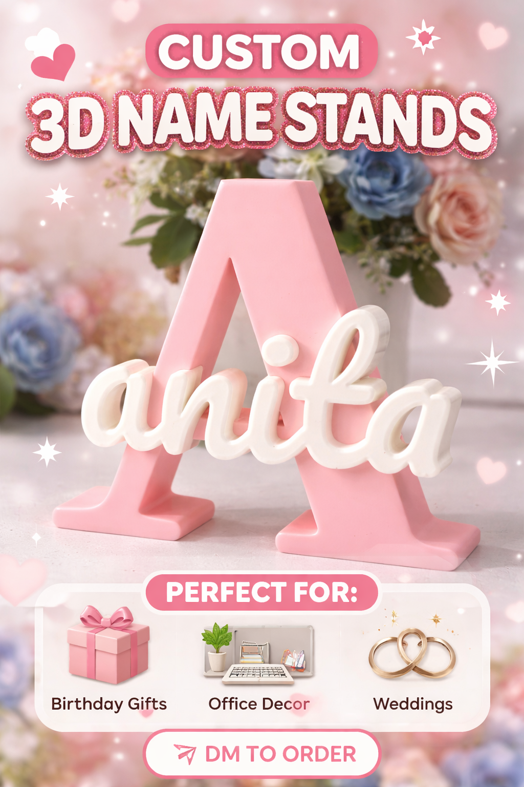 3D Name Stand