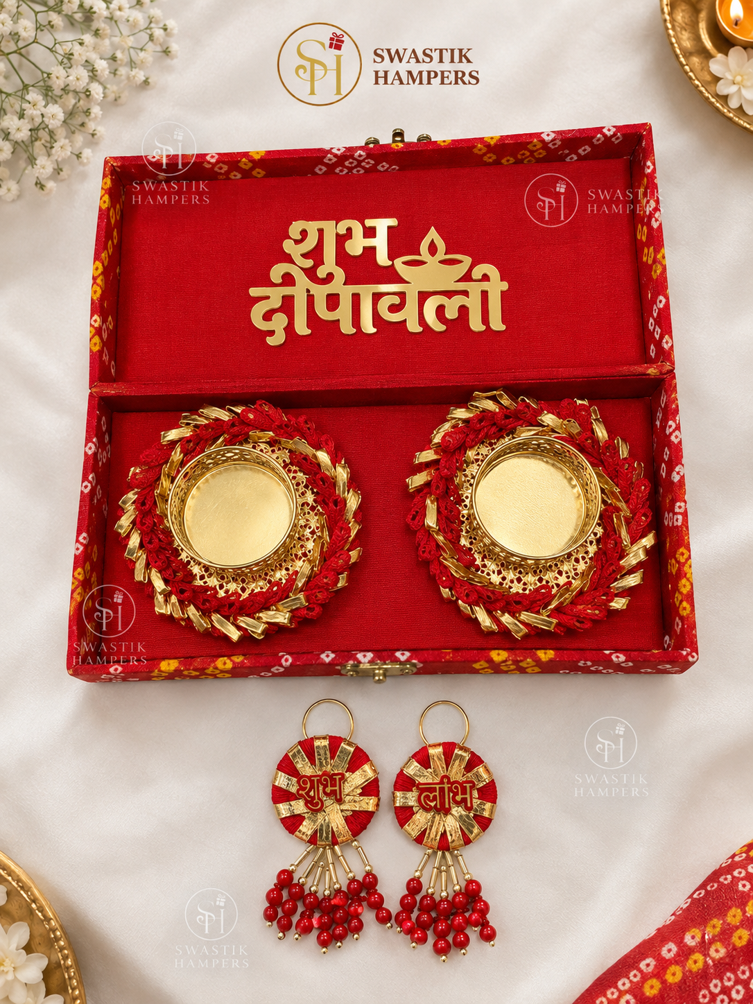 Shubh Deepawali Premium Diya Hamper | Colour-Coordinated Festive Gift Box