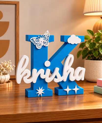 Personalised Little Dreamer Name Stand ☁️🦋✨
