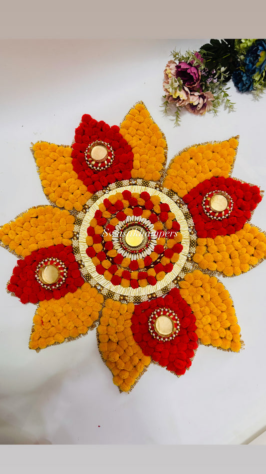 Readymade Lotus Rangoli