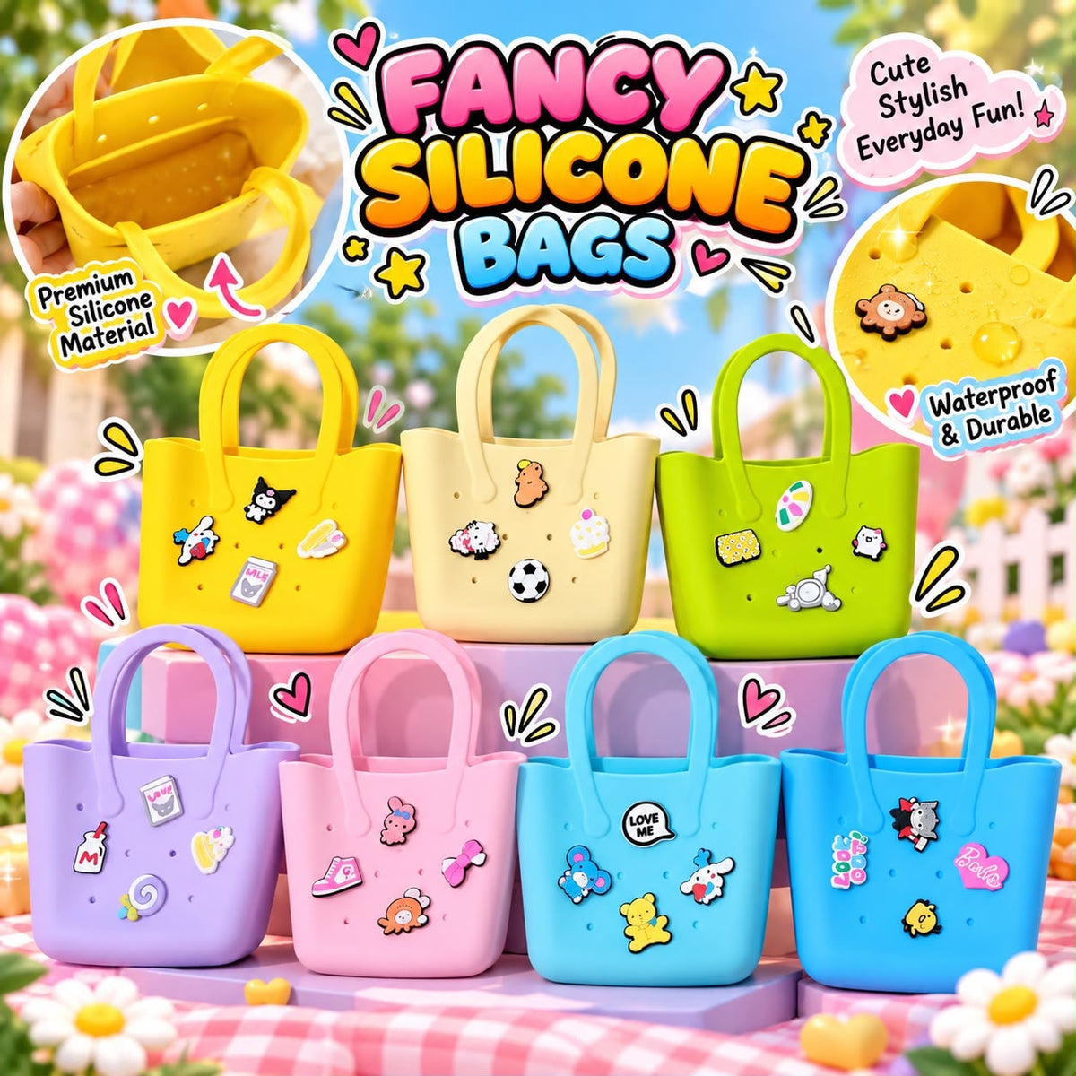 Fancy Silicone Bags – Cute & Stylish