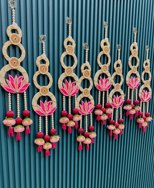 Lotus pearl hanging (pair)