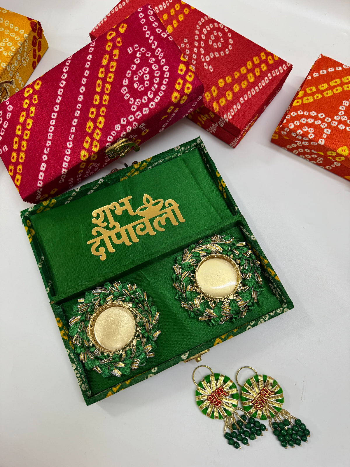 Shubh Deepawali Premium Diya Hamper | Colour-Coordinated Festive Gift Box