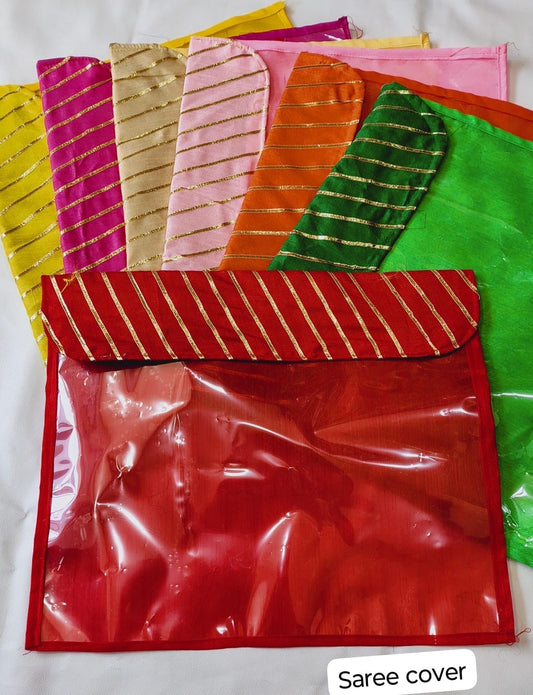 Gota work Saree cover