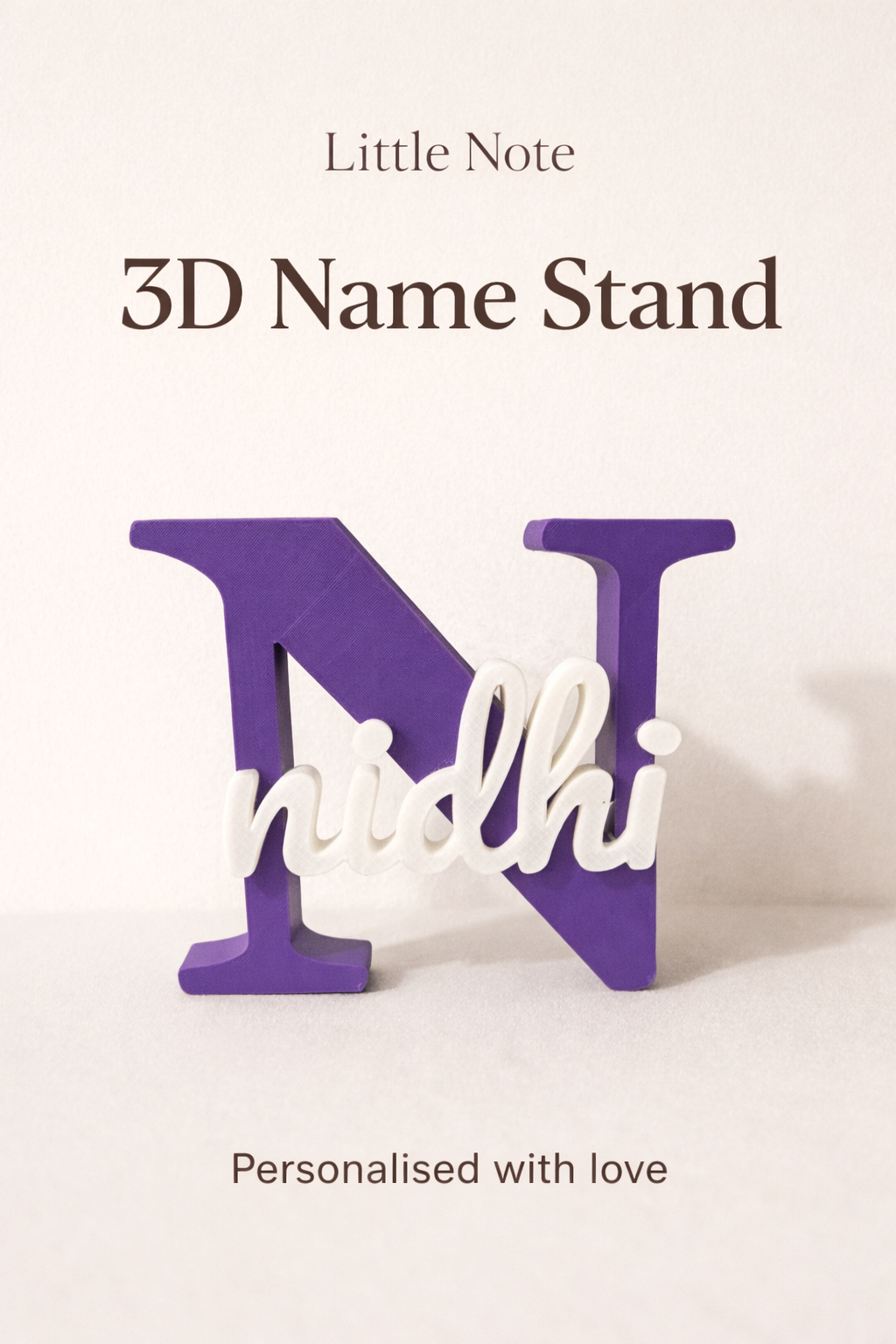 3D Name Stand