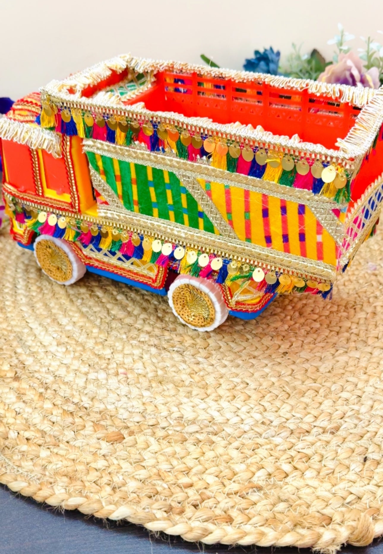 Lohri Truck Shagun Box | Punjabi Theme Gift Hamper Box | Lohri Return Gifts | Decorative Truck Basket