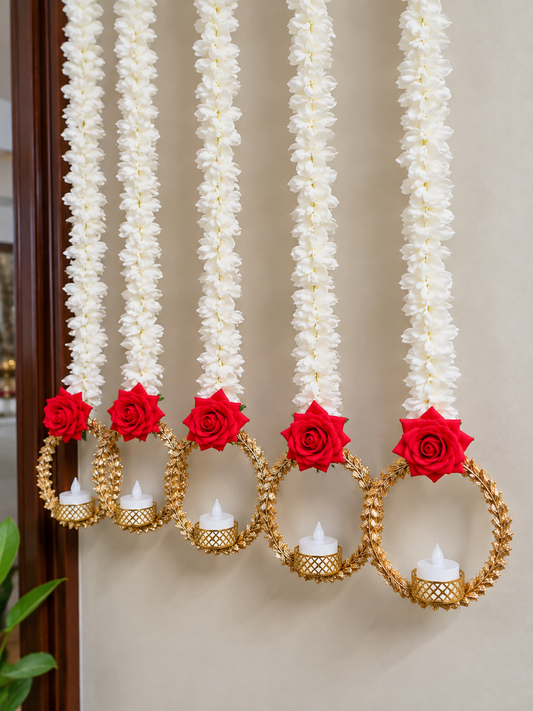 Decorative Gota and Rose Jasmine hanging ( 1 Pair )
