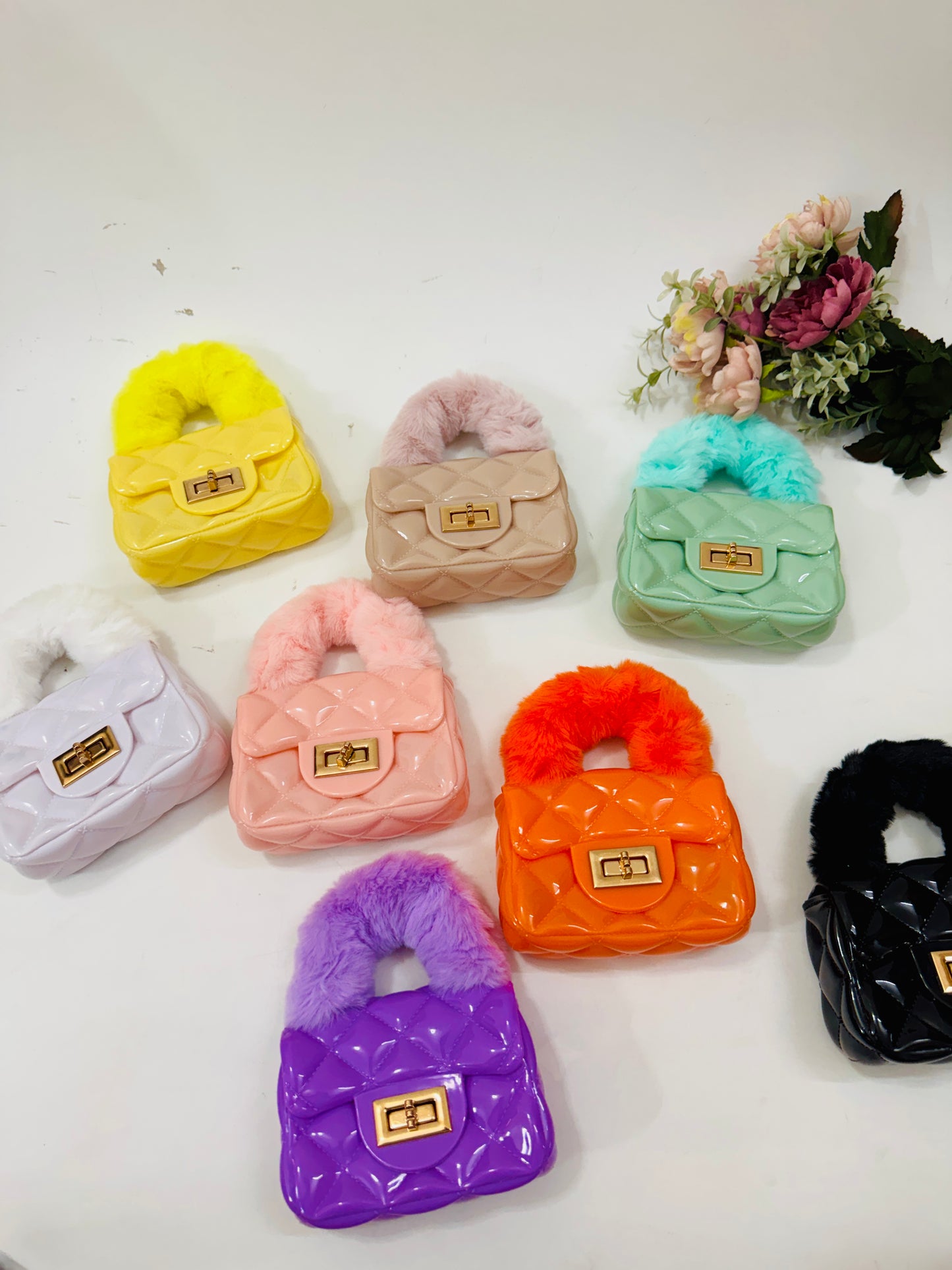 Candy Bags with Fur Handle – Metal Sling | Cute Kanjak Gifts