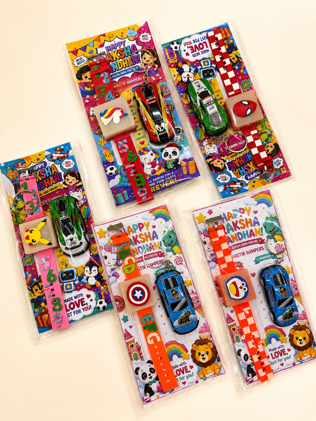 Kids Rakhi – Light Rakhi Band with Toy Keychain