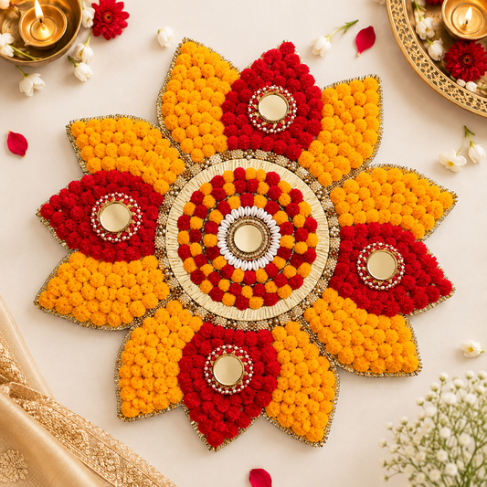 Readymade Lotus Rangoli