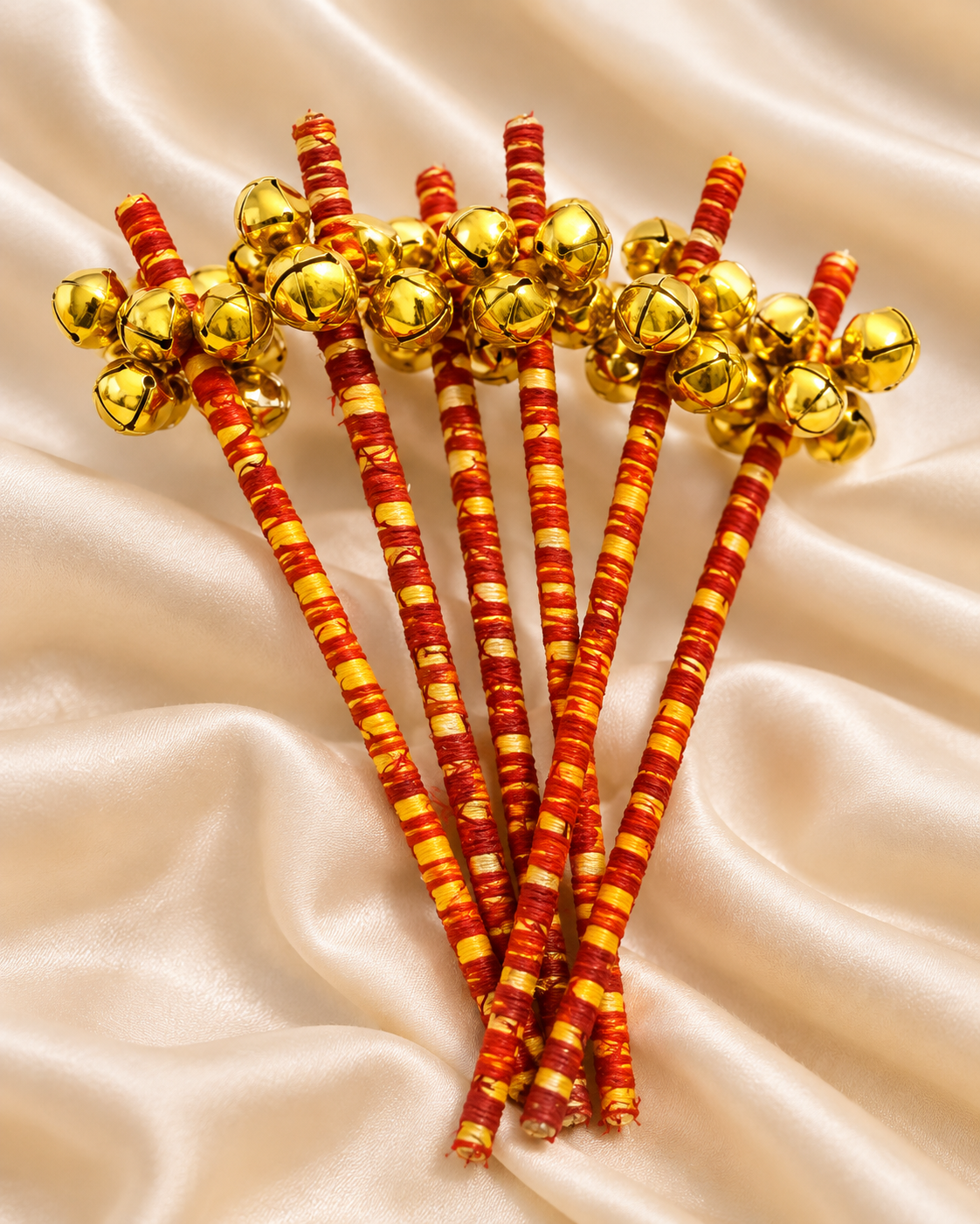 Mauli Ghungroo Stick / Traditional Shagun Rattle for Phera, Baraat &amp; Couple Entry